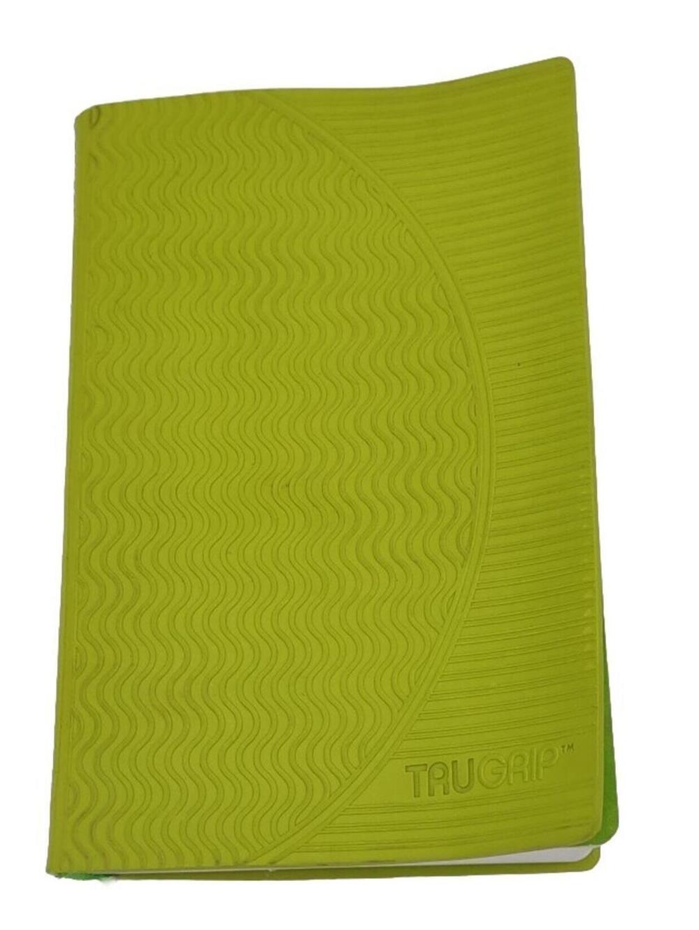ESV Compact TruGrip Bible Lime Rubber Cover Red Letter Portable Gift